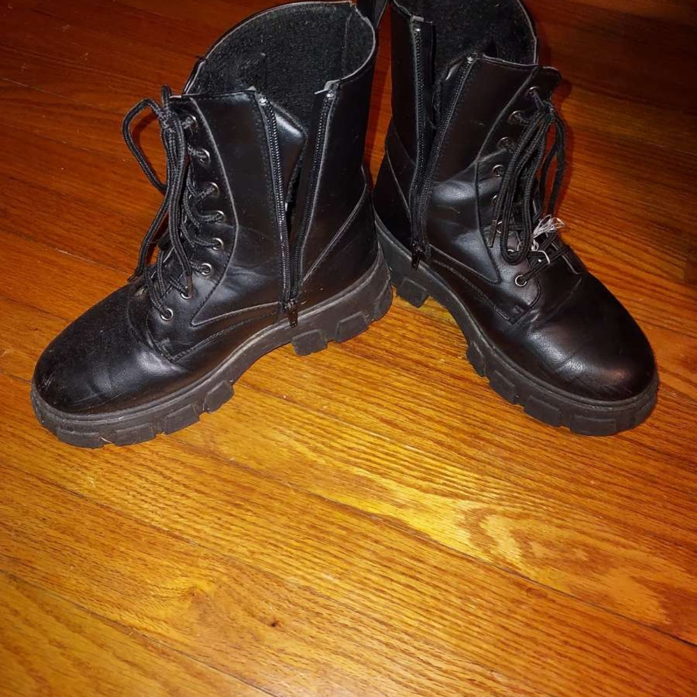 Black Combat Boots
